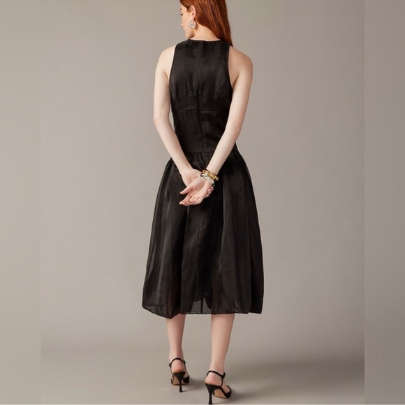 NWT J Crew Collection bubble-skirt drop-waist dress in organza BU351 - Picture 7 of 12